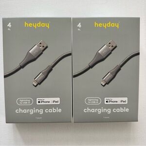 Heyday Gray Lightning to USB-A Cable